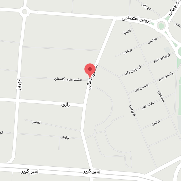 نقشه مطب دکتر در نشان
